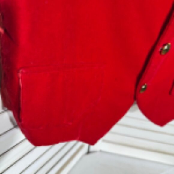 Vintage Rubie's Costume Red Velvet Vest Unisex XL - Picture 6 of 7